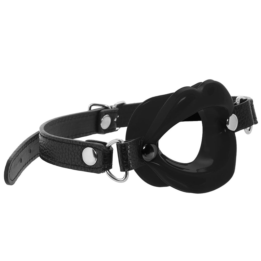Master Series Juicy Lips Open Mouth Gag in Black Bondage and Fetish > Ball Gags & Mouth Restraints - Tophatter Daily Deals
