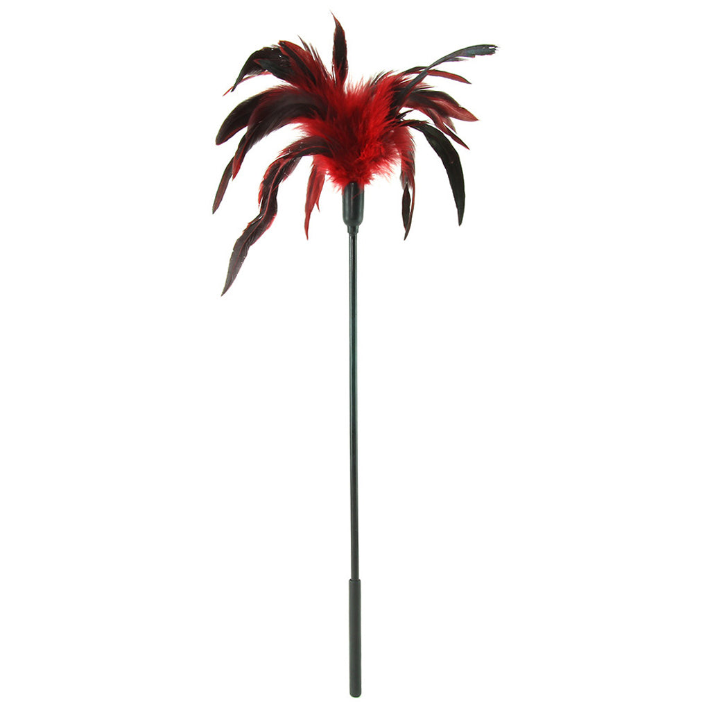 Starburst Feather Body Tickler in Red Bondage and Fetish > Tools & Accessories - Tophatter Daily Deals