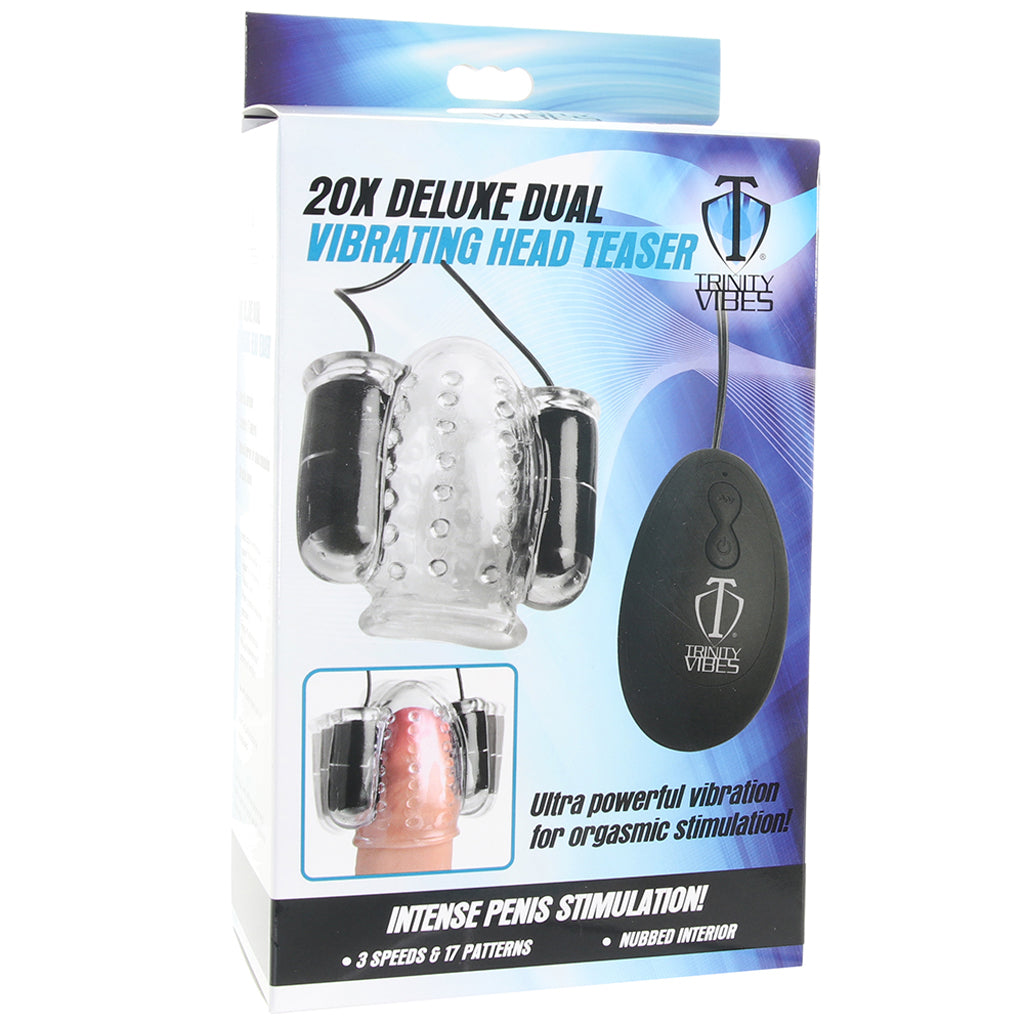Trinity Vibes Deluxe Dual Head Teaser - Tophatter's Adult Products Male Masturbators > Vibrating - Tophatter Daily Deals