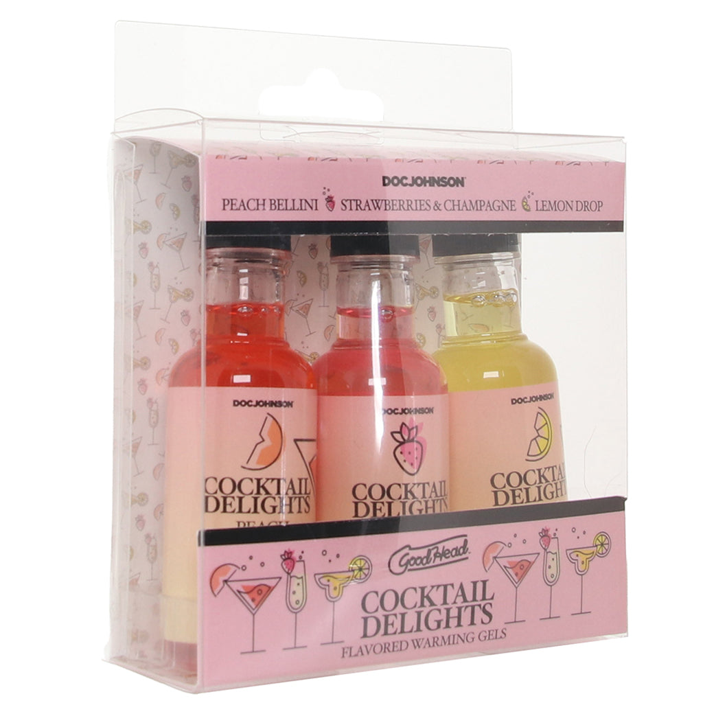GoodHead Cocktail Delights Warming Flavor Gel Set - Tophatter's Adult Sex Toys Online Lubes and Lotions > Flavored Sex Lubes - Tophatter Daily Deals