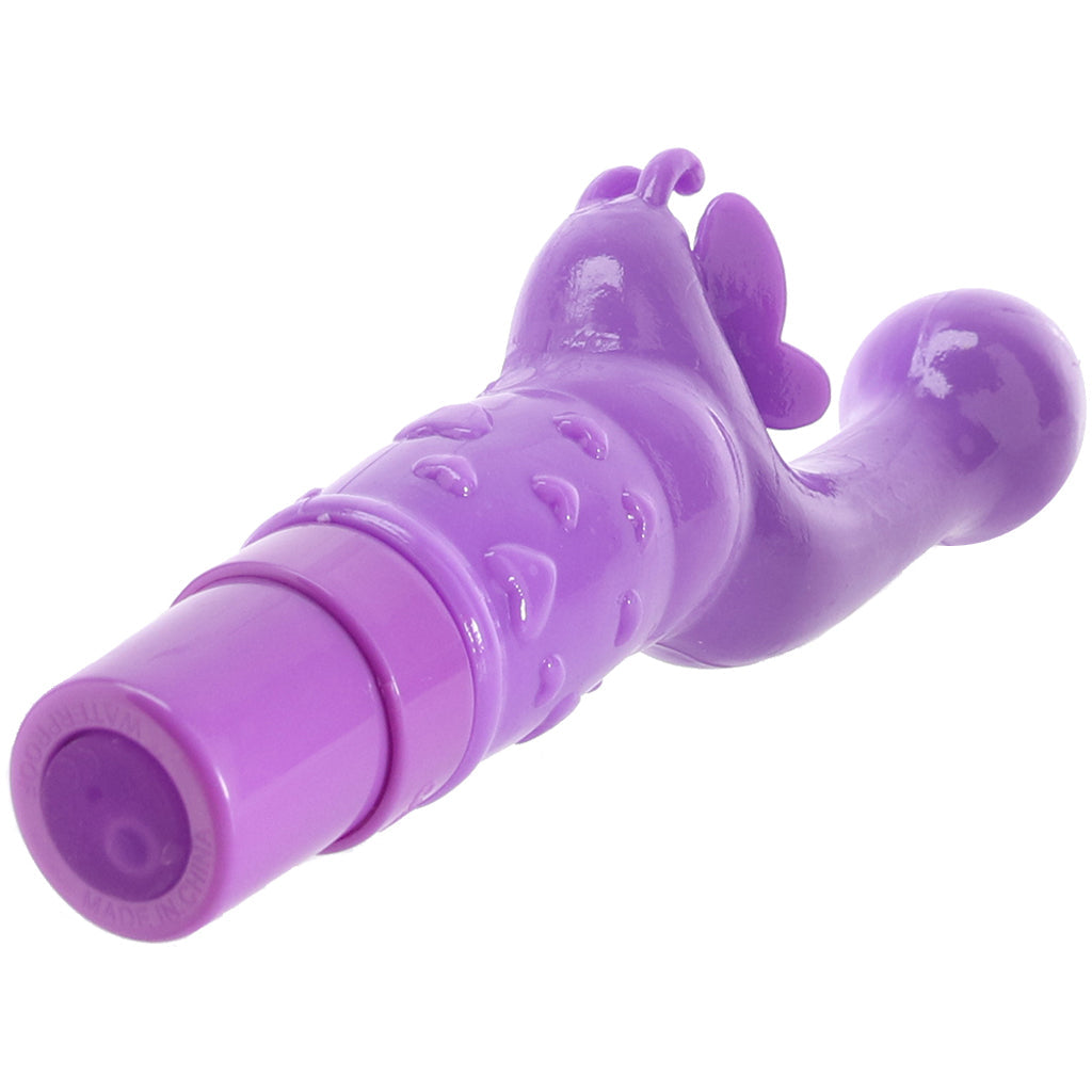 Rechargeable Butterfly Kiss Vibe in Purple Vibrators > G-Spot Vibrators - Tophatter Daily Deals