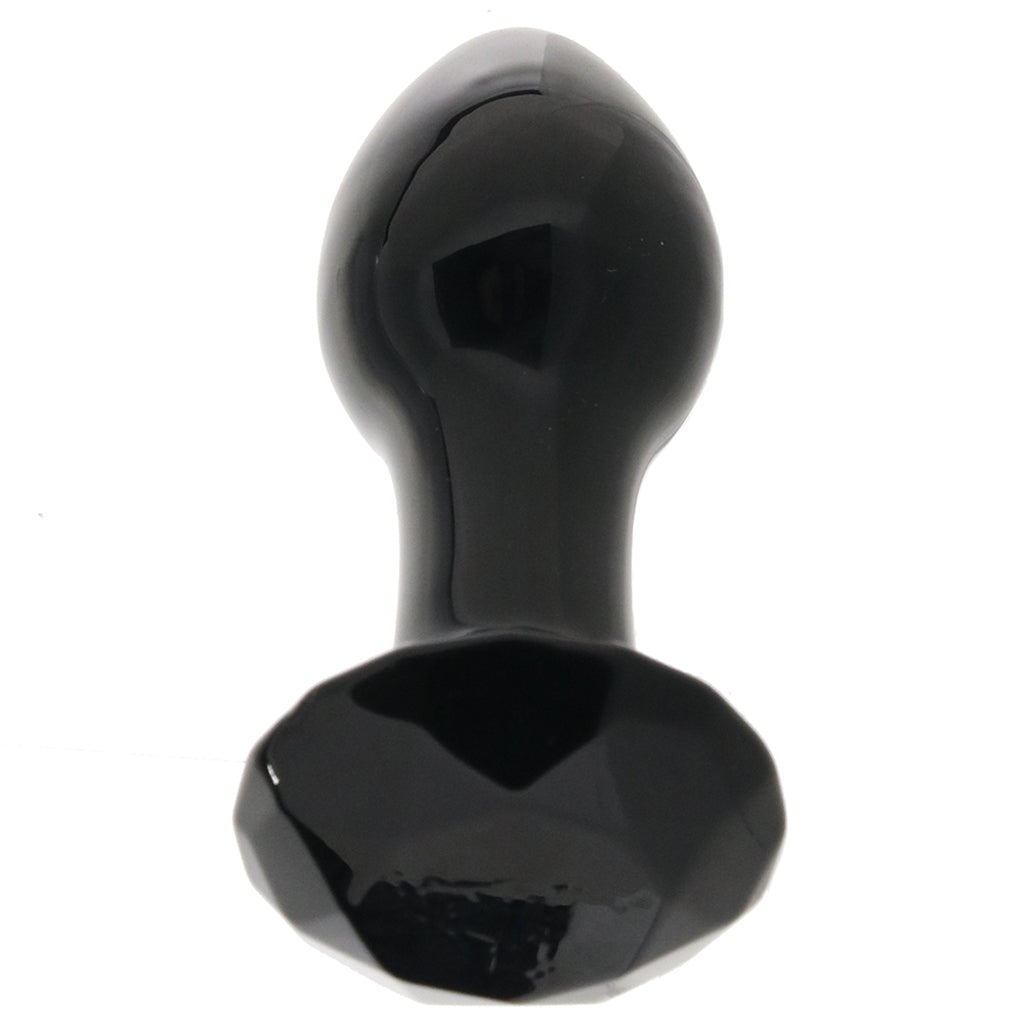 Crystal Glass Gem Plug in Black - Tophatter's Adult Sex Toys Online Anal Sex Toys > Butt Plugs - Tophatter Daily Deals
