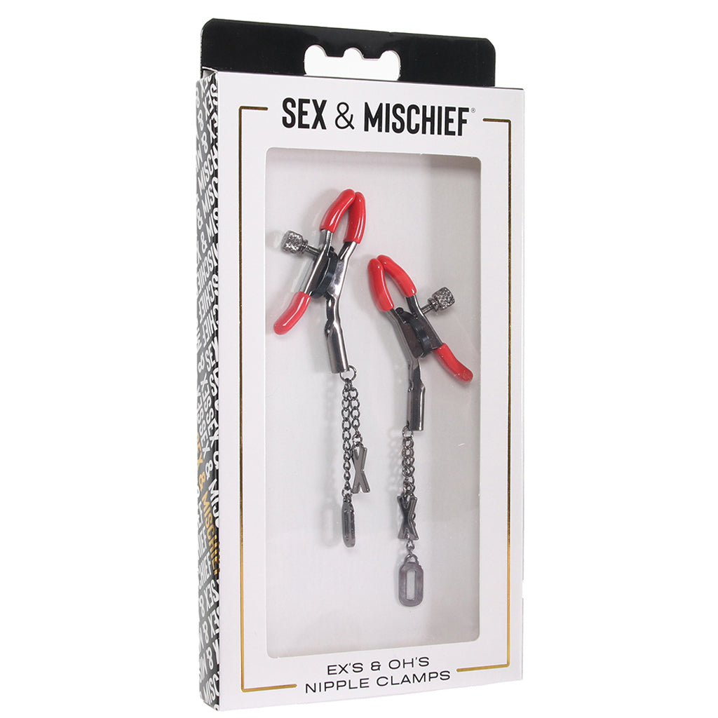 Ex's & Oh's Nipple Clamps Bondage and Fetish > Nipple Stimulators & Clamps - Tophatter Daily Deals