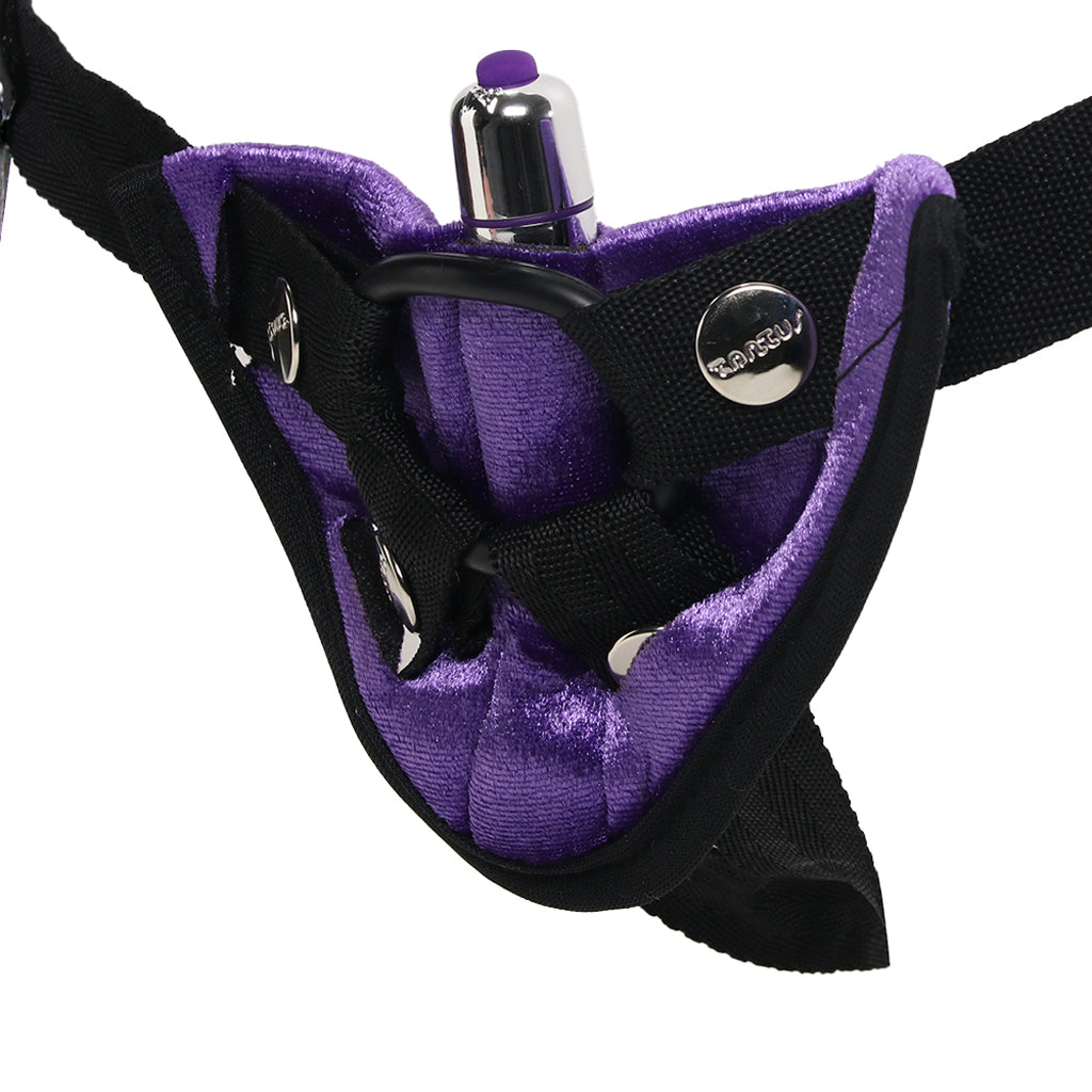 Velvet Vibrating Bullet Harness in Purple Dildo Sex Toys > Strap-On and Harnesses - Tophatter Daily Deals