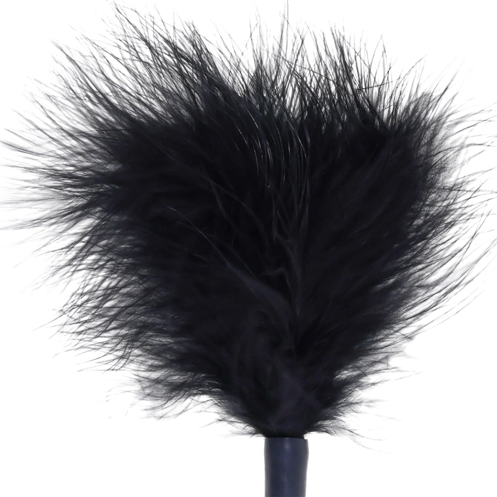 S&M Peaches 'n CreaMe Wrist Feather Ticker in Black - Tophatter's Adult Sex Toys Online Sensual Love > Ticklers & Teasers - Tophatter Daily Deals