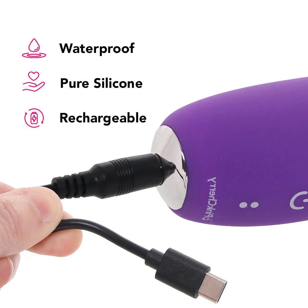 PinkCherry Realistic Slim Rabbit Vibe in Purple Vibrators > Rabbit Vibrators - Tophatter Daily Deals