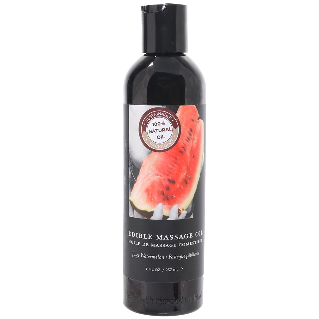 Edible Massage Oil 8oz/236ml in Watermelon - Tophatter's Adult Products Sensual Love > Massage - Tophatter Daily Deals