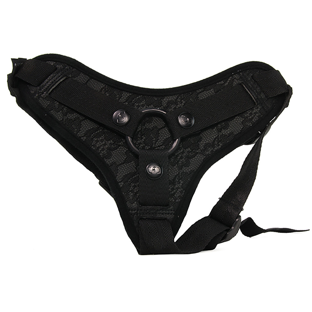 Sincerely Black Lace Strap-On Harness Dildo Sex Toys > Strap-On and Harnesses - Tophatter Daily Deals