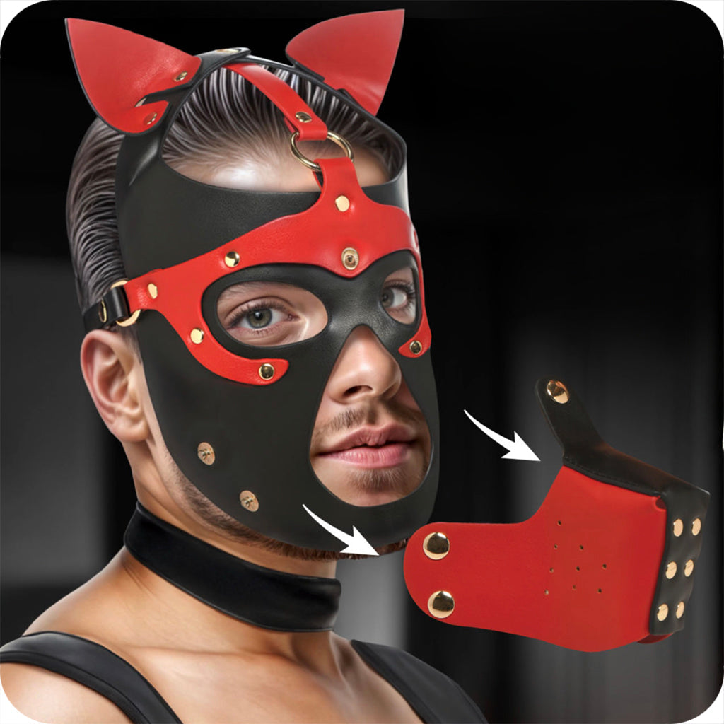 Master Series Hound Hood with Muzzle - Tophatter's Adult Sex Toys Online Bondage and Fetish > Pleasure Masks and Dress Up Play - Tophatter Daily Deals
