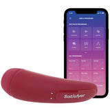 Satisfyer Curvy 1+ Air Pulse Stimulator in Rose Red Vibrators > Clitoral Stimulators - Tophatter Daily Deals