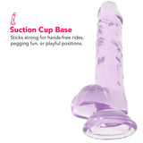 Naturally Yours 7 Inch Crystalline Dildo in Amethyst Dildo Sex Toys > Realistic Dildos - Tophatter Daily Deals