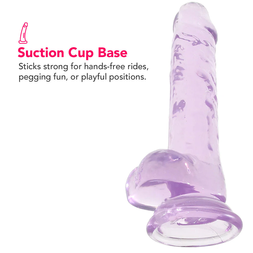 Naturally Yours 7 Inch Crystalline Dildo in Amethyst Dildo Sex Toys > Realistic Dildos - Tophatter Daily Deals