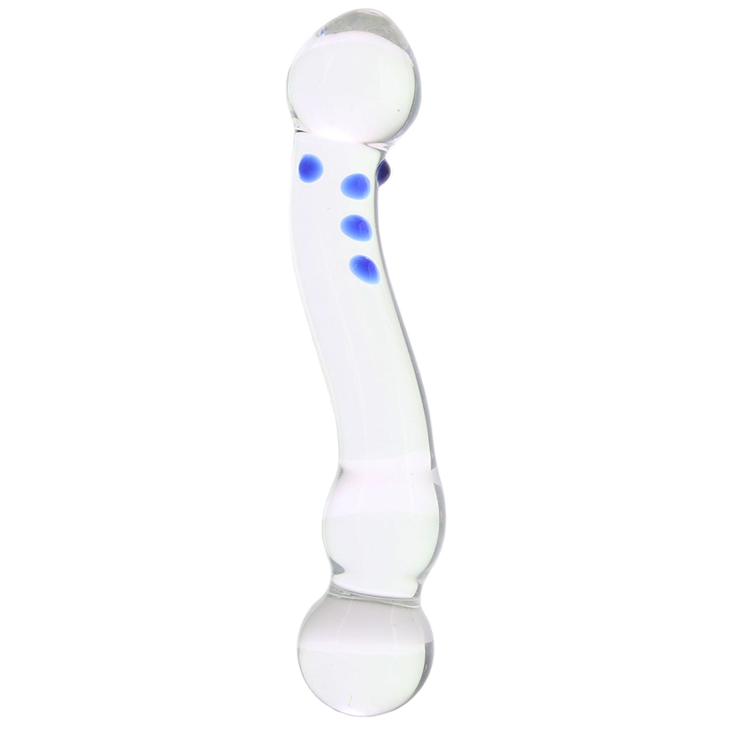 gläs 6 Inch Curved G-Spot Nubby Glass Dildo - Tophatter's Adult Products Dildo Sex Toys > Pyrex Glass Dildos - Tophatter Daily Deals