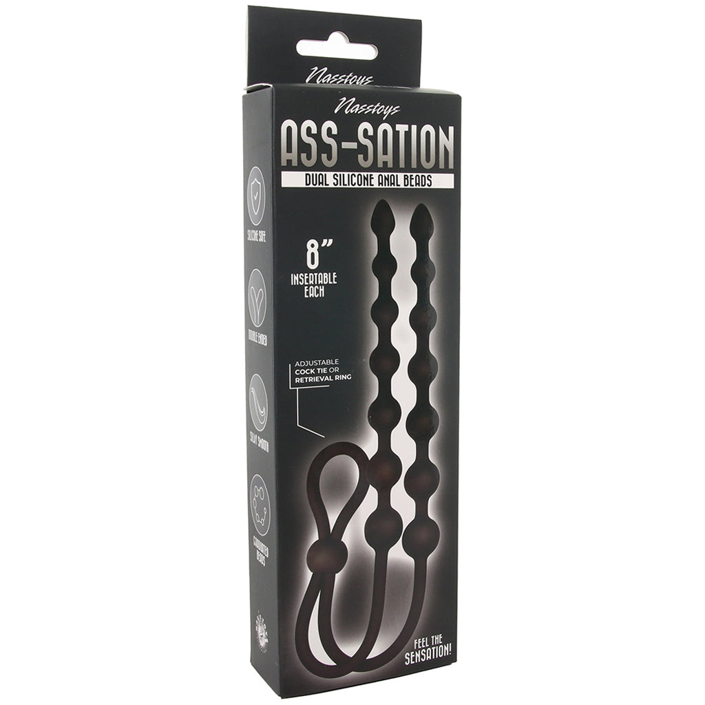 Ass-Station Dual Silicone Anal Beads - Tophatter's Adult Sex Toys Online Anal Sex Toys > Anal Beads - Tophatter Daily Deals