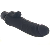 PowerCock 7 Inch Vibe with Clitoral Stimulator in Black Vibrators > Realistic Vibrator Dildos - Tophatter Daily Deals