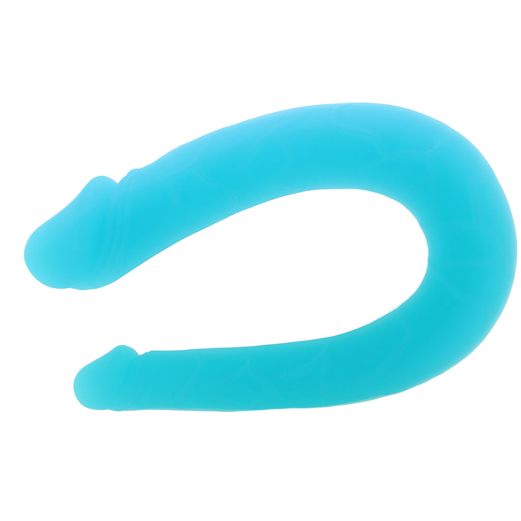 Silicone AC/DC Double Dildo in Teal - Tophatter's Adult Products Dildo Sex Toys > Double Ended Dildos - Tophatter Daily Deals