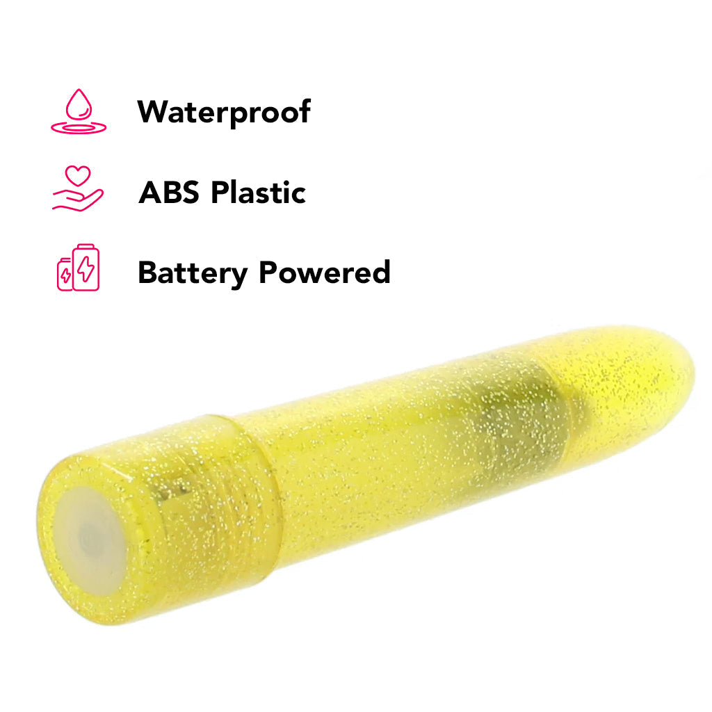 Sparkle Mini Vibe in Yellow - Tophatter's Adult Products Vibrators > Bullet and Egg Vibrators - Tophatter Daily Deals