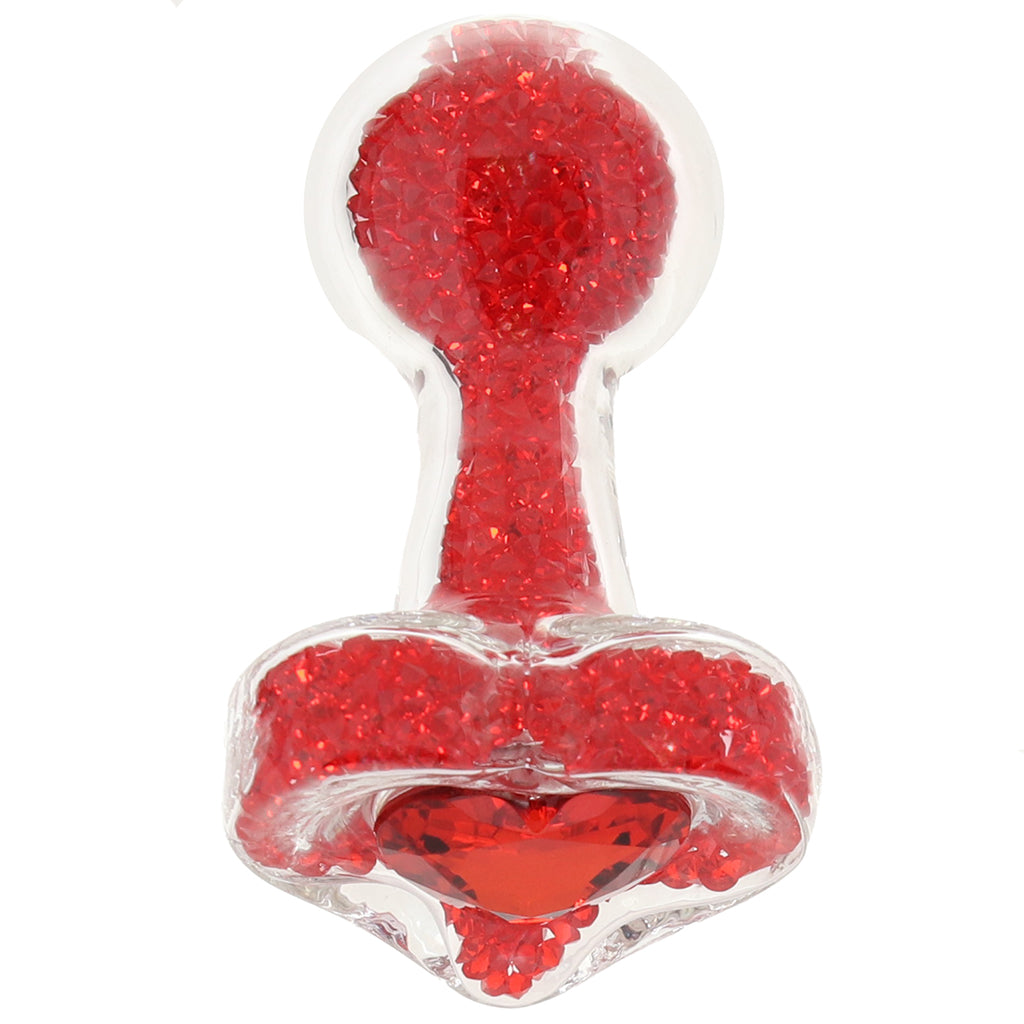 Oh My Gem Lustre Glass Butt Plug in Red - Tophatter's Adult Sex Toys Online Anal Sex Toys > Butt Plugs - Tophatter Daily Deals