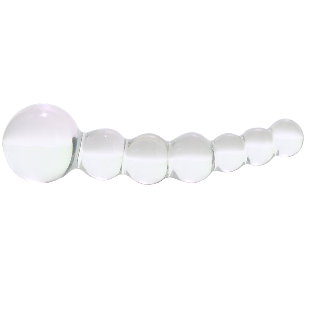5 Inch Curved Glass Beaded Dildo Dildo Sex Toys > Non-Phallic Dildos - Tophatter Daily Deals