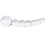 5 Inch Curved Glass Beaded Dildo Dildo Sex Toys > Non-Phallic Dildos - Tophatter Daily Deals