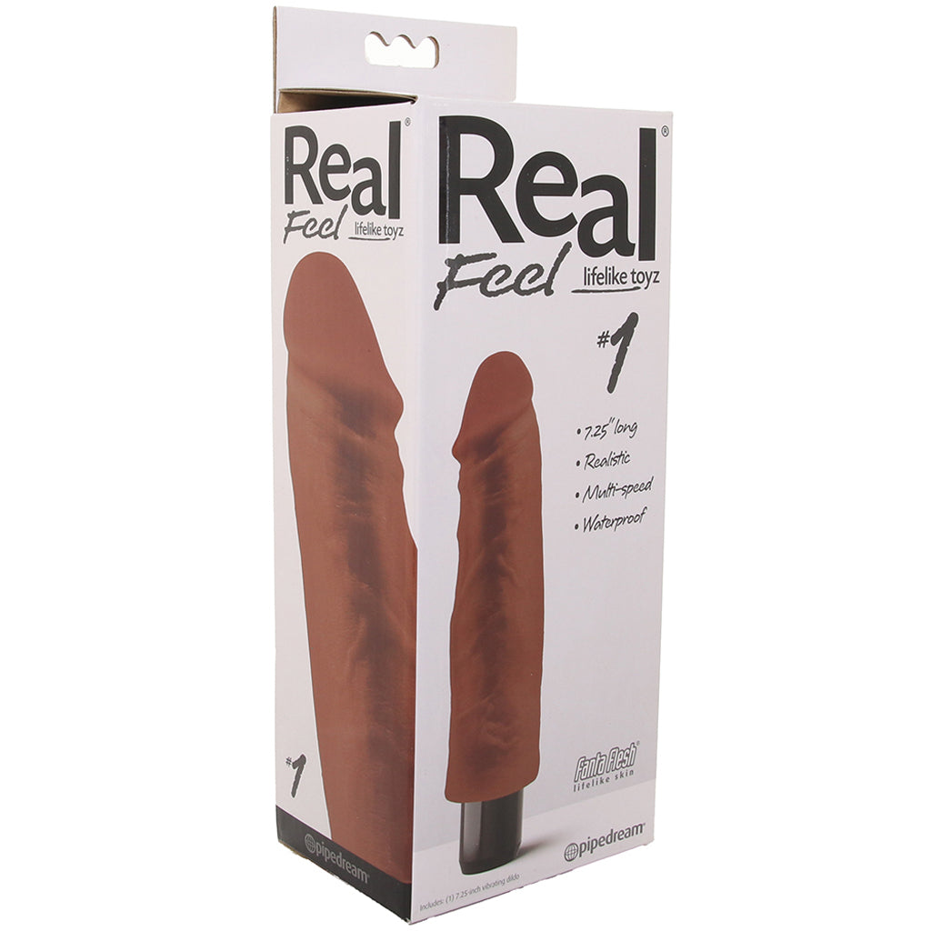 Real Feel No.1 Vibe in Brown - Tophatter's Adult Sex Toys Online Vibrators > Realistic Vibrator Dildos - Tophatter Daily Deals