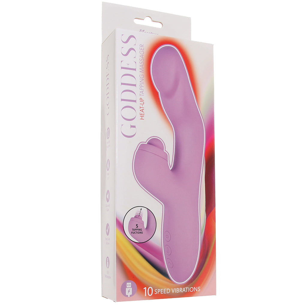 Goddess Heat-Up Tapping Rabbit Vibe in Lavender Vibrators > Rabbit Vibrators - Tophatter Daily Deals