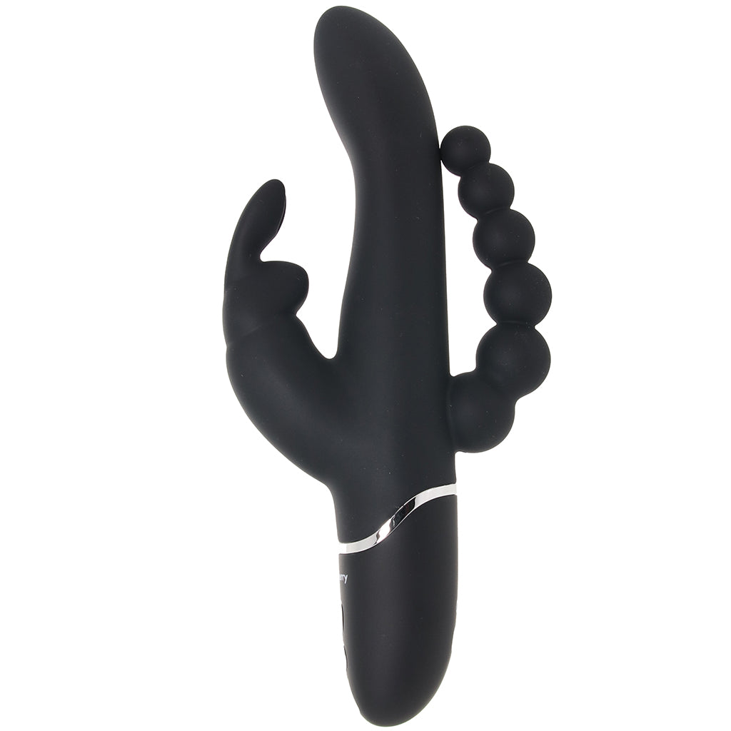 PinkCherry Triple Rabbit Vibe in Black Vibrators > Rabbit Vibrators - Tophatter Daily Deals