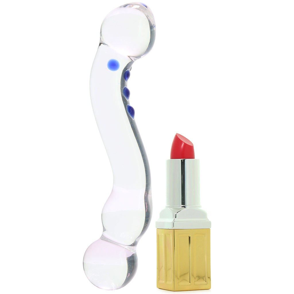 gläs 6 Inch Curved G-Spot Nubby Glass Dildo Dildo Sex Toys > Pyrex Glass Dildos - Tophatter Daily Deals