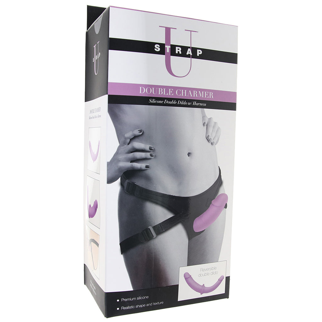 Strap U Double Charmer Double Dildo and Harness - Tophatter's Adult Products Dildo Sex Toys > Strap-On and Harnesses - Tophatter Daily Deals