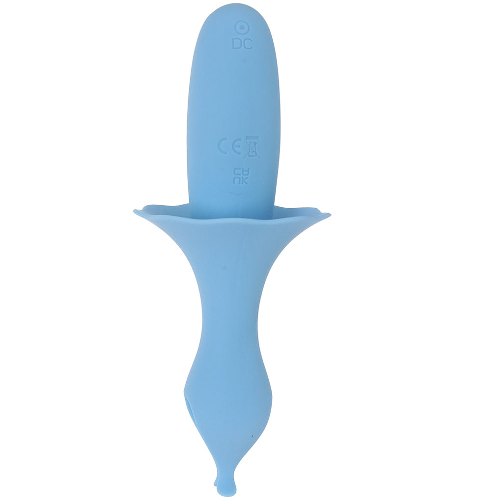 Sienna Fluttering Silicone Vibe in Blue Vibrators > Clitoral Stimulators - Tophatter Daily Deals
