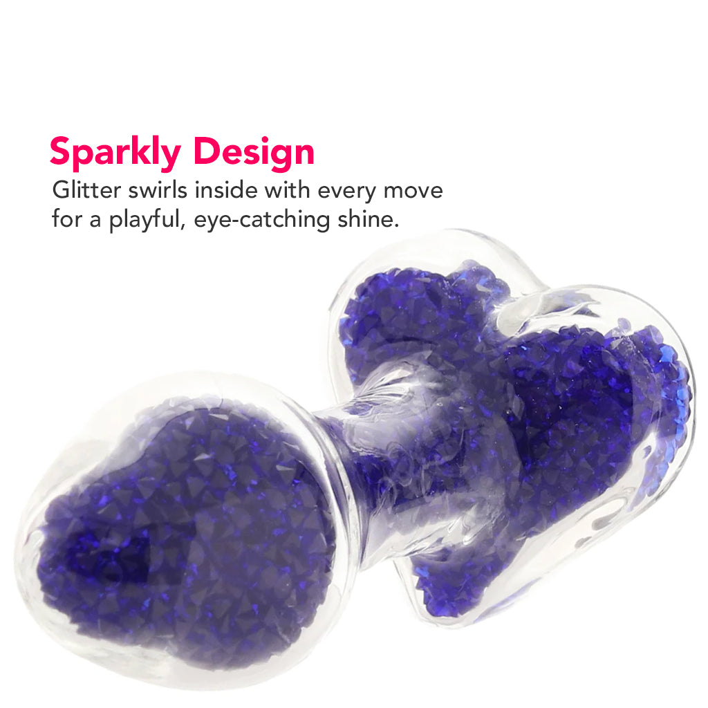 Oh My Gem Lustre Glass Butt Plug in Blue Anal Sex Toys > Butt Plugs - Tophatter Daily Deals