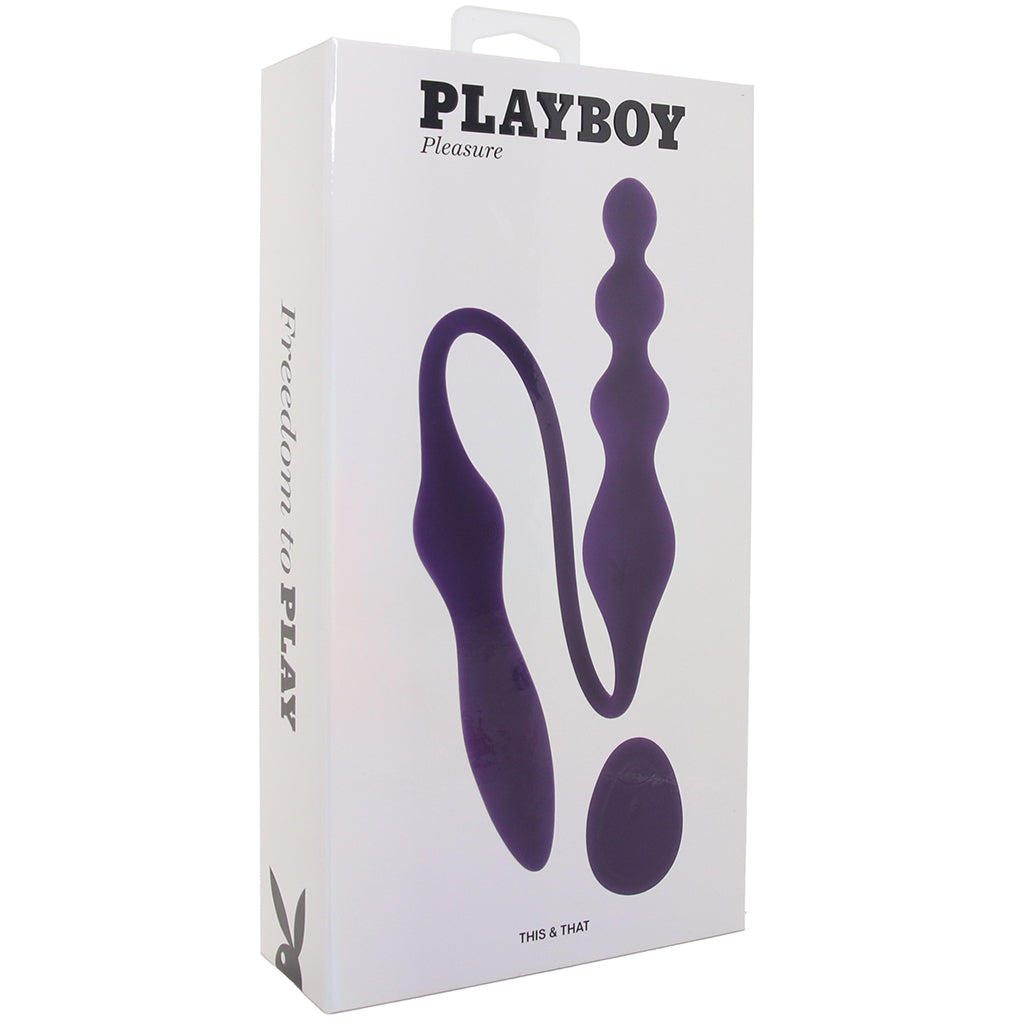 Playboy This & That Dual Ended Vibe Vibrators > Double Penetration - Tophatter Daily Deals