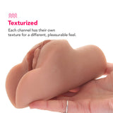 PDX Plus Perfect Pussy Double Stroker in Tan Male Masturbators > Pocket Strokers - Tophatter Daily Deals