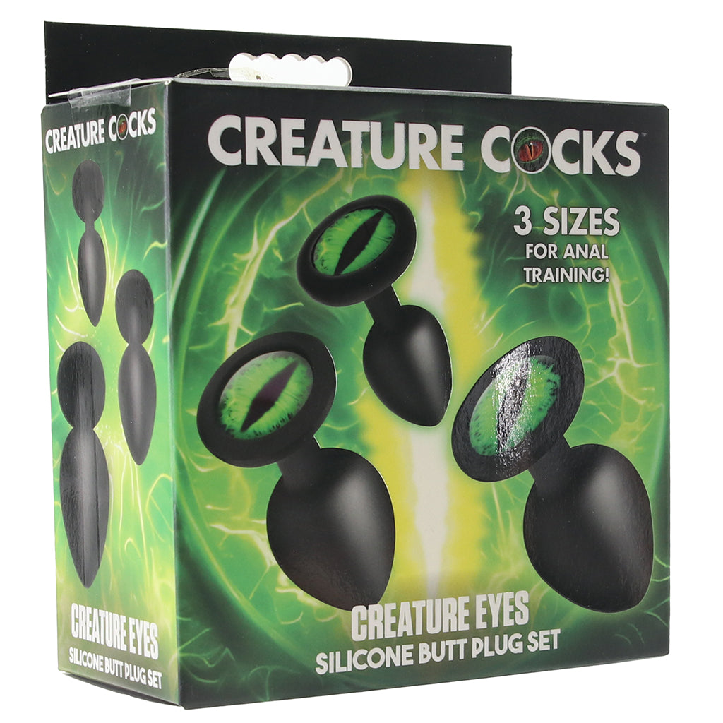 Creature Cocks Creature Eyes Silicone Butt Plug Set - Tophatter's Adult Sex Toys Online Anal Sex Toys > Butt Plugs - Tophatter Daily Deals