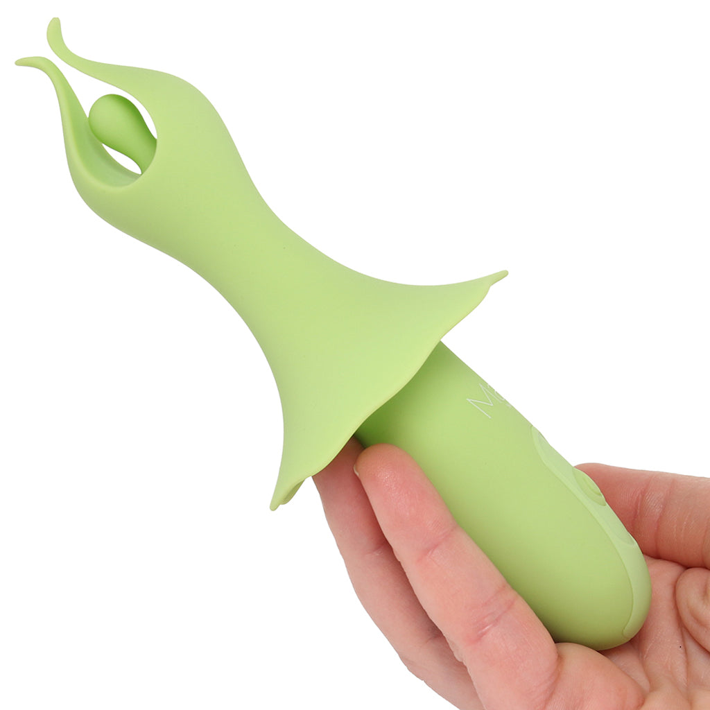 Sienna Fluttering Silicone Vibe in Green - Tophatter's Vibrator Deals Online Vibrators > Clitoral Stimulators - Tophatter Daily Deals