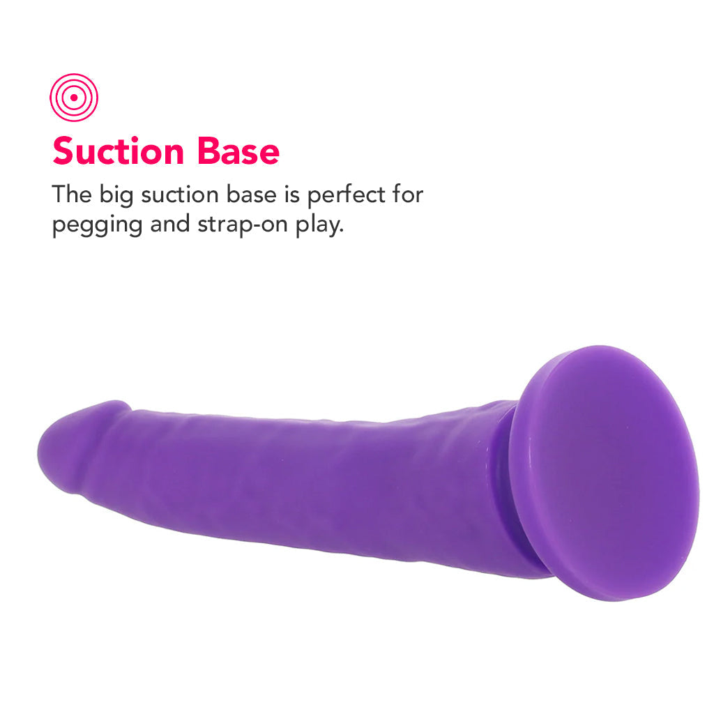 PinkCherry Premium 7.5 Inch Purple Silicone Realistic Dildo - Tophatter's Adult Sex Toys Online Dildo Sex Toys > Realistic Dildos - Tophatter Daily Deals