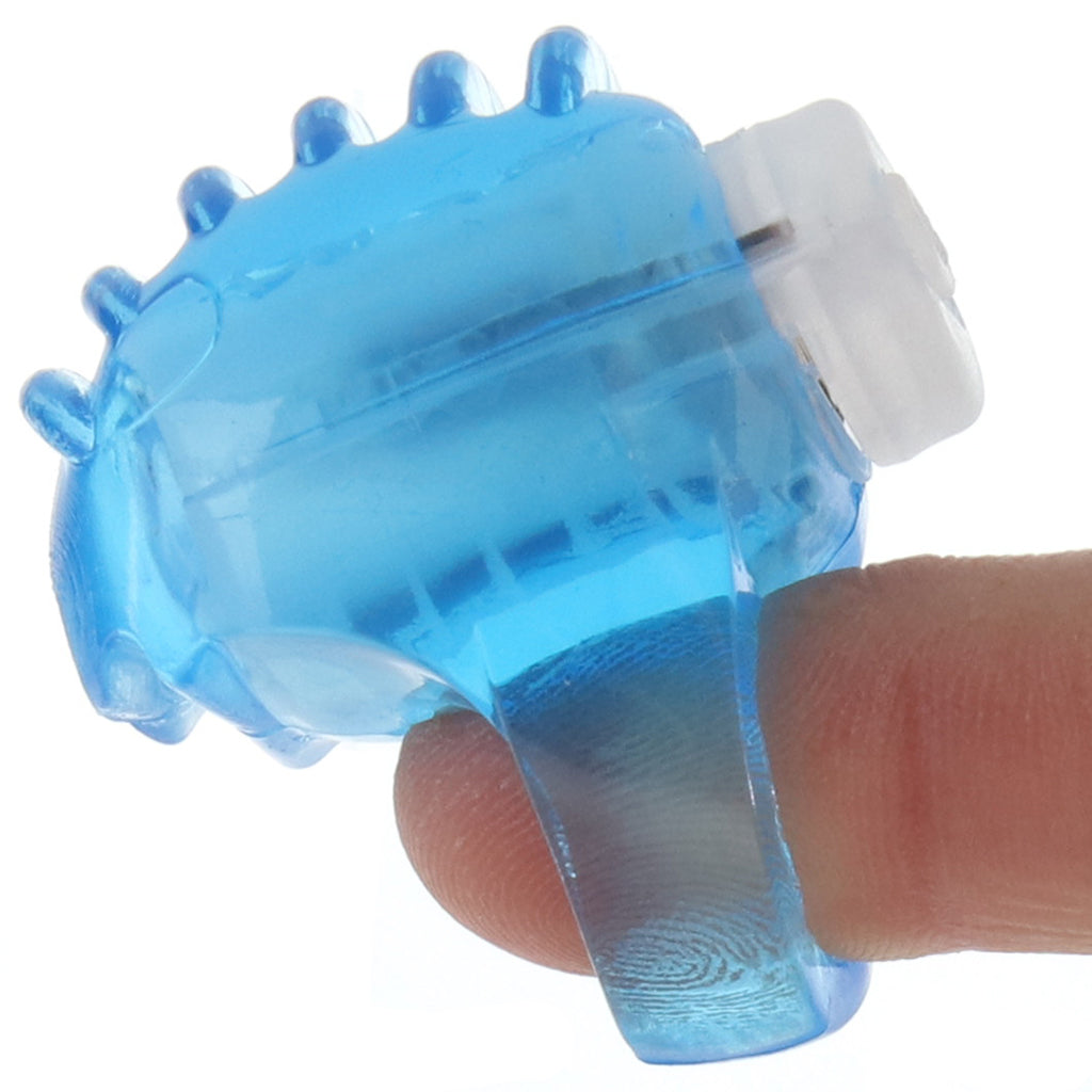 Vibrating Finger Teaser in Blue Vibrators > Finger Vibrators - Tophatter Daily Deals