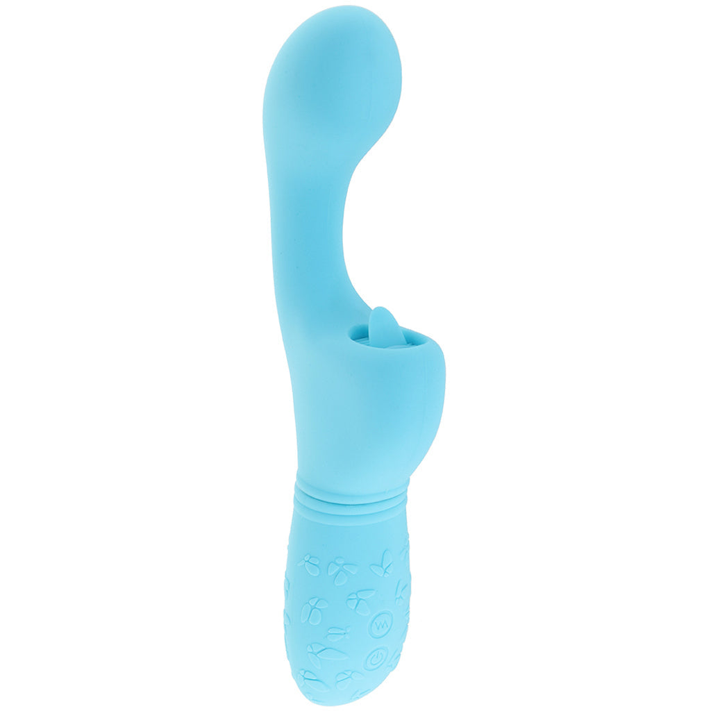 Rechargeable Butterfly Kiss Flicker Vibrator in Blue Vibrators > G-Spot Vibrators - Tophatter Daily Deals