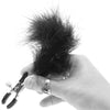 Lux Fetish Feathered Nipple Clips Bondage and Fetish > Nipple Stimulators & Clamps - Tophatter Daily Deals