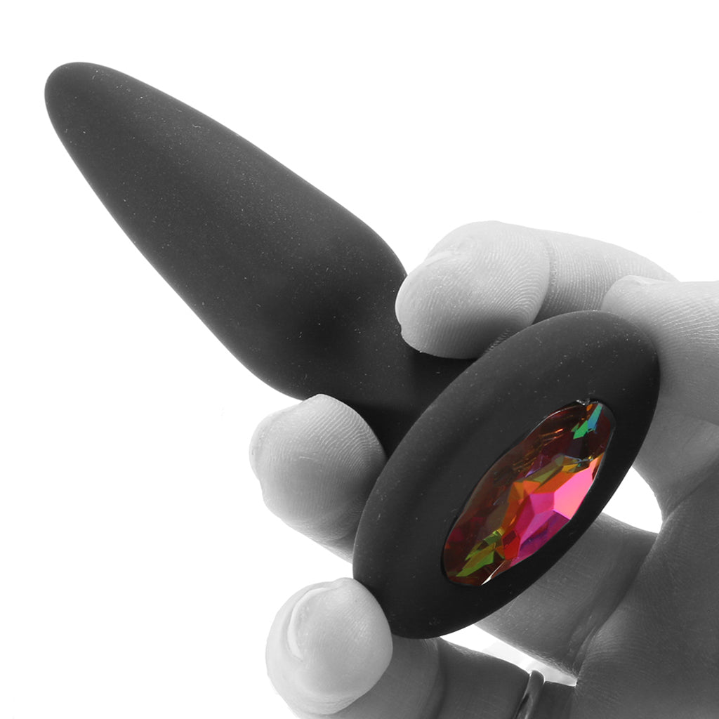 Glams Mini Rainbow Gem Silicone Butt Plug - Tophatter's Adult Products Anal Sex Toys > Butt Plugs - Tophatter Daily Deals