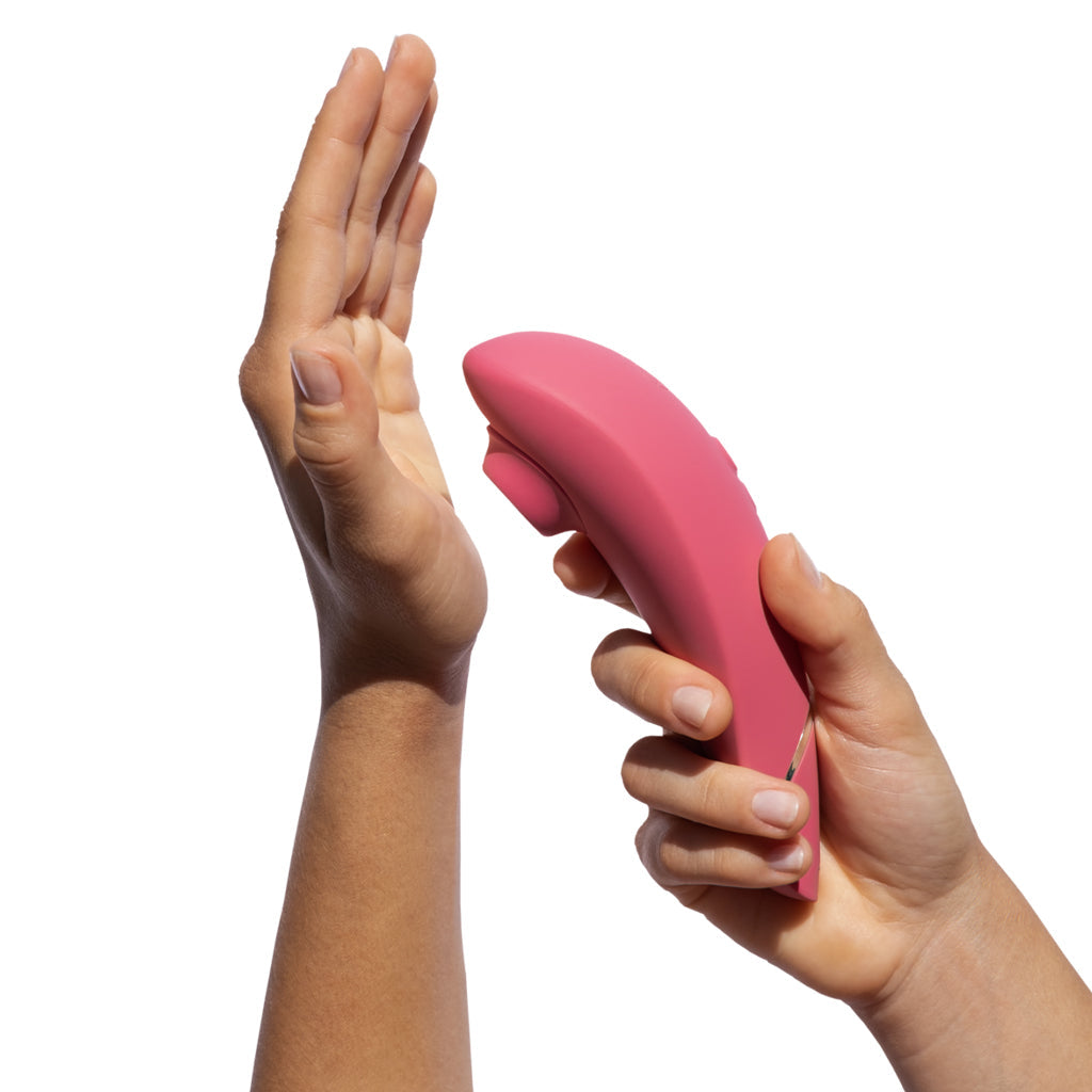 Womanizer Premium 2 Pleasure Air Stimulator in Raspberry Vibrators > Clitoral Stimulators - Tophatter Daily Deals