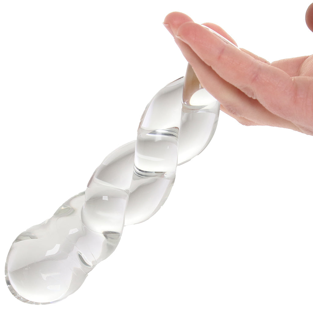 Clarity Seraphic Braid Glass Dildo Dildo Sex Toys > Pyrex Glass Dildos - Tophatter Daily Deals