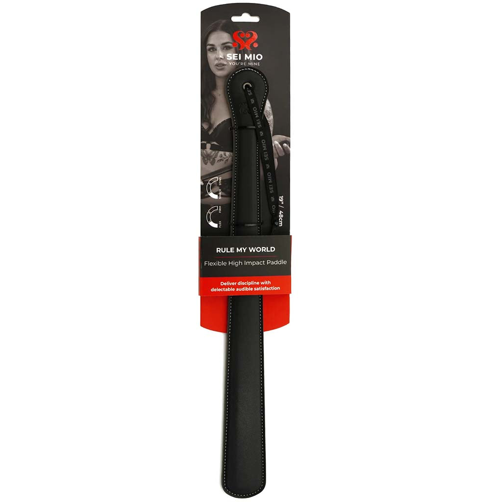 Sei Mio Rule My World Flexible High Impact Paddle - Tophatter's Adult Sex Toys Online Bondage and Fetish > Whips and Crops - Tophatter Daily Deals