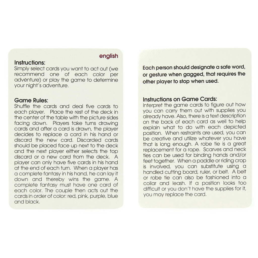 50 Positions of Bondage - Tophatter's Adult Products Sensual Love > Games - Tophatter Daily Deals