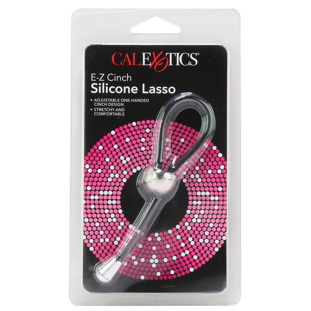 E-Z Cinch Silicone Lasso Cock Ring in Black - Tophatter's Adult Products Cock Rings - Tophatter Daily Deals
