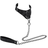 Velvet Noir Collar & Leash - Tophatter's Adult Sex Toys Online Bondage and Fetish > Leashes and Collars - Tophatter Daily Deals