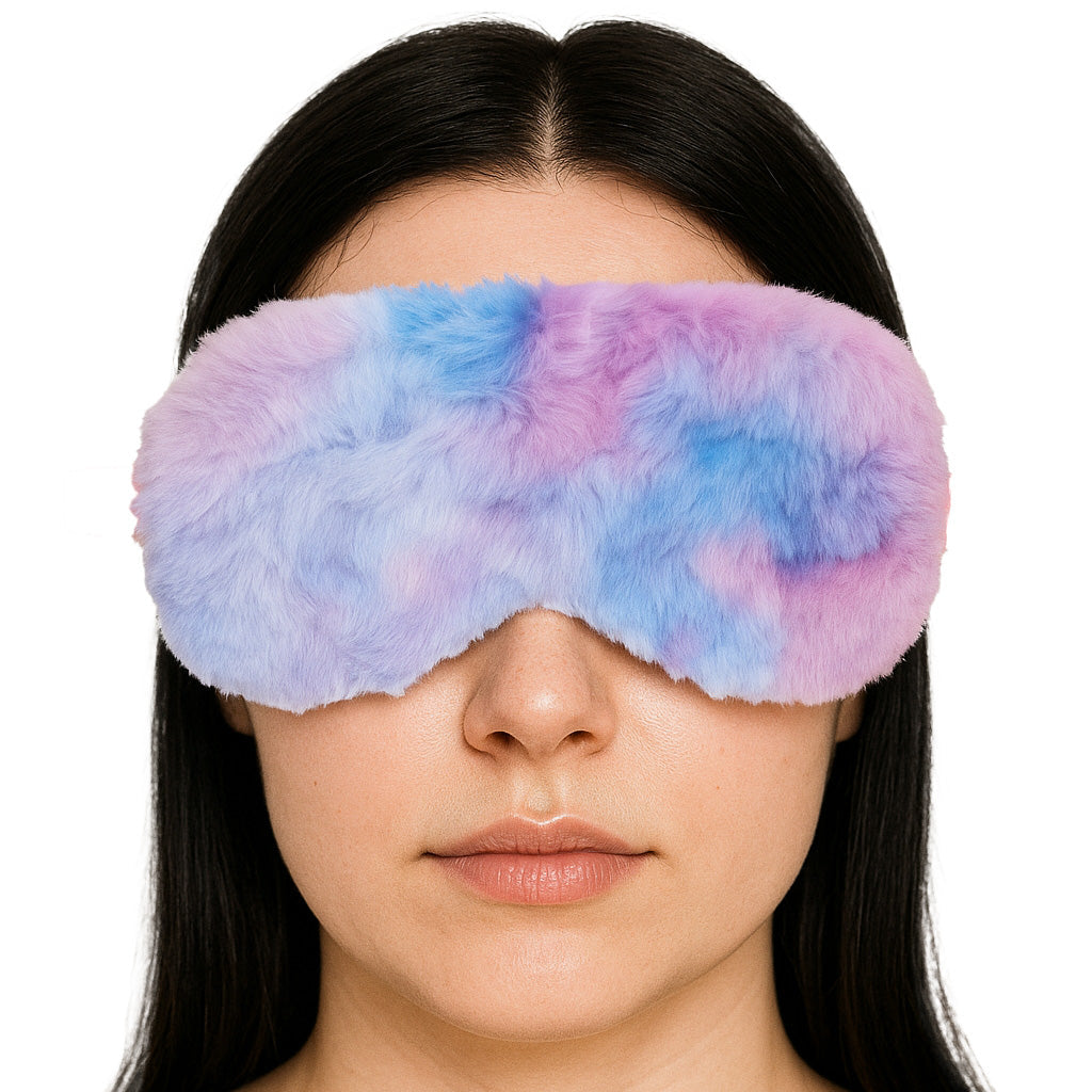 Ouch! Fluffy Blindfold in Multi-Colour Bondage and Fetish > Pleasure Masks and Dress Up Play - Tophatter Daily Deals