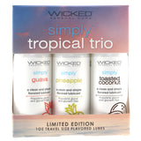 Simply Tropical Trio Flavoured Lube Set Lubes and Lotions > Flavored Sex Lubes - Tophatter Daily Deals