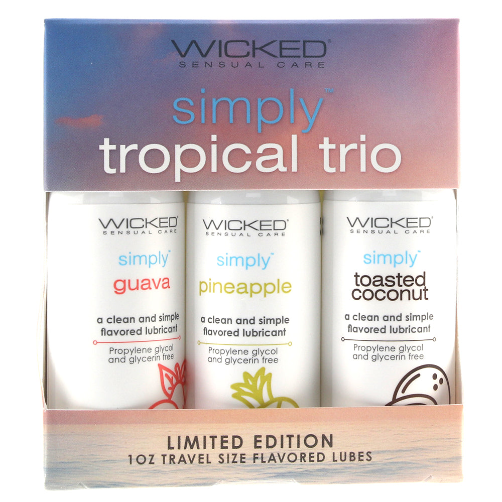 Simply Tropical Trio Flavoured Lube Set Lubes and Lotions > Flavored Sex Lubes - Tophatter Daily Deals