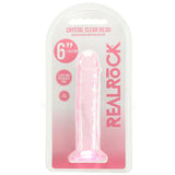 RealRock Crystal Clear Jelly 6 Inch Dildo in Pink Dildo Sex Toys > Realistic Dildos - Tophatter Daily Deals